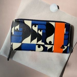 Orla Kiely Forget Me Not wallet Sport in Toucan